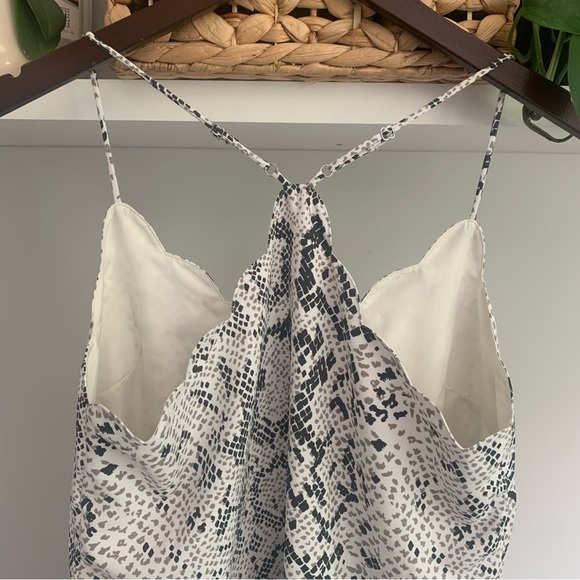 • [J. Crew] Scalloped Snake Tank • - Picture 8 of 12